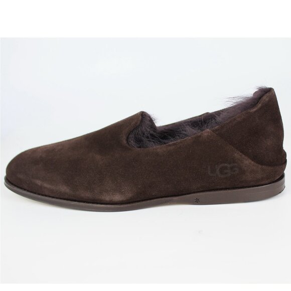 NEW UGG Suede Genuine Shearling Lined Slipper - Picture 1 of 12